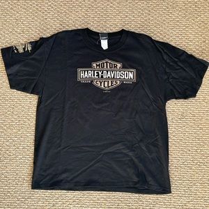 Harley Davidson Black Graphic T-Shirt Rapid City XL